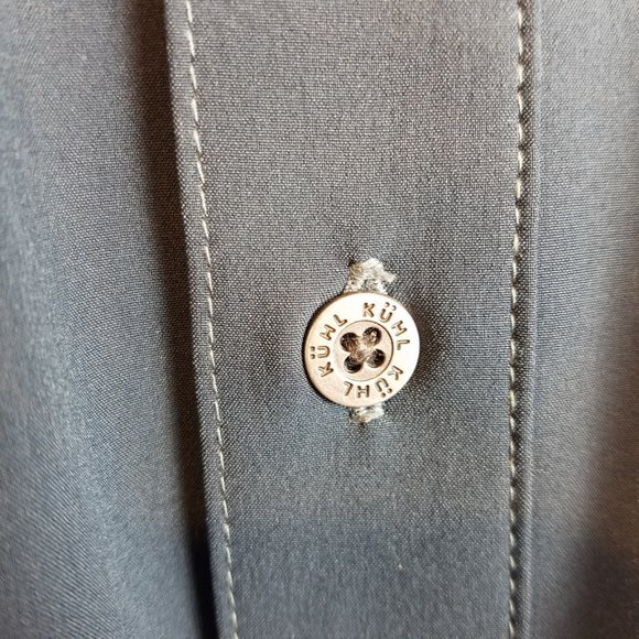 Kuhl Tufflex Shirt Short Sleeve Blue Small A0708 - Picture 7 of 8